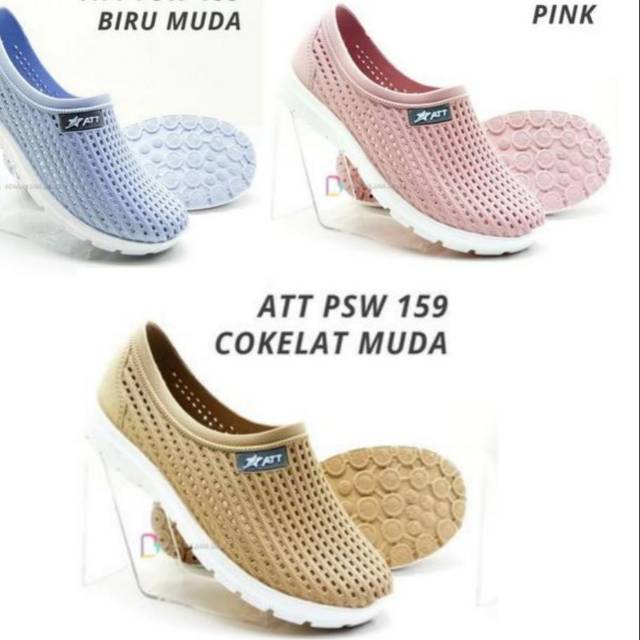 Sepatu karet att psw 159 - sepatu slip on karet perempuan