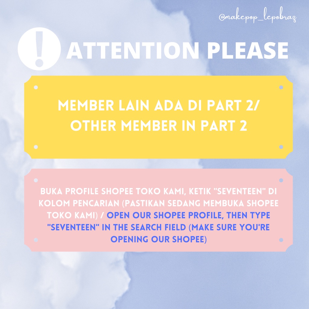 [PART 1] [MIN. 3 PC] SEVENTN SELFIE - BOYFRIENDABLE DINO DK HOSHI JEONGHAN JOSHUA JUN