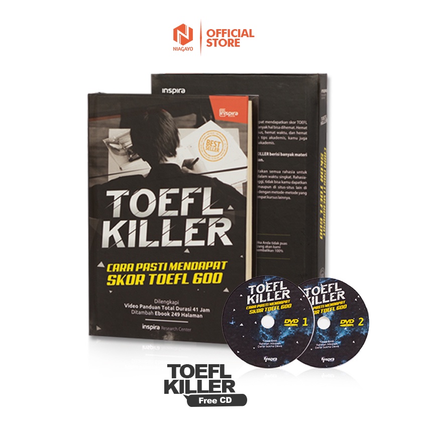 Buku Bahasa Inggris Toefl Ielts Killer LPDP Jago Bahasa Inggris Kuliah Keluar Negeri Inspira Book-1