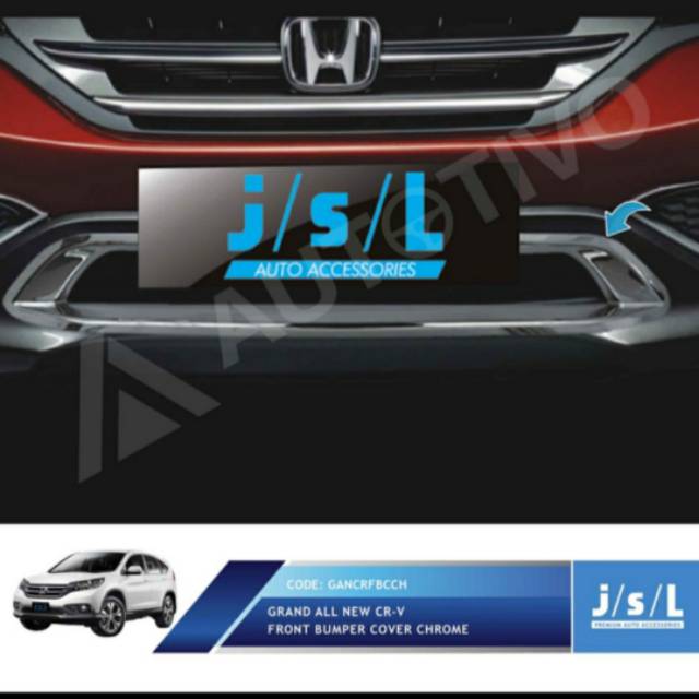 Cover bumper depan Grand CRV/ front bumper cover chrome jsl