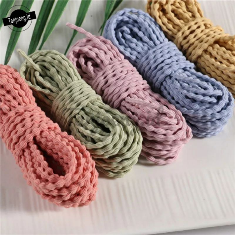 [5 Yard] Tali Elastis Padi Tali Elastis Korea Tali Karet Curly Tali Gembul