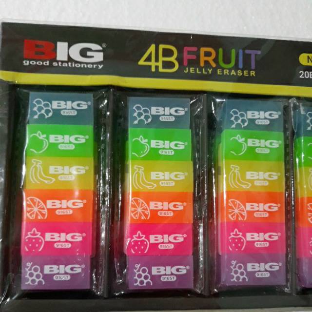 

Penghapus BIG 9165T rainbow fruit 6pcs