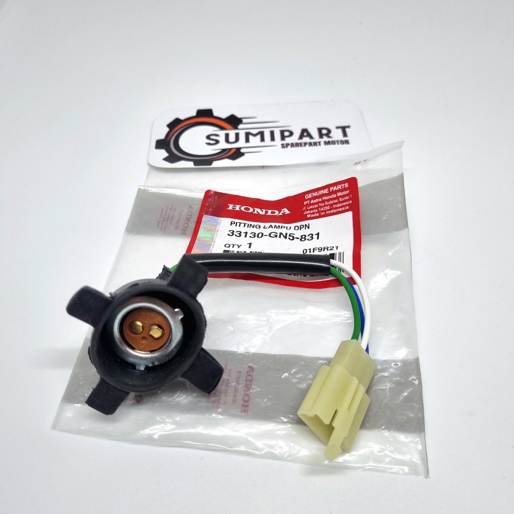 Fiting Lampu Depan Grand  Supra Beat Motor Bebek GN5