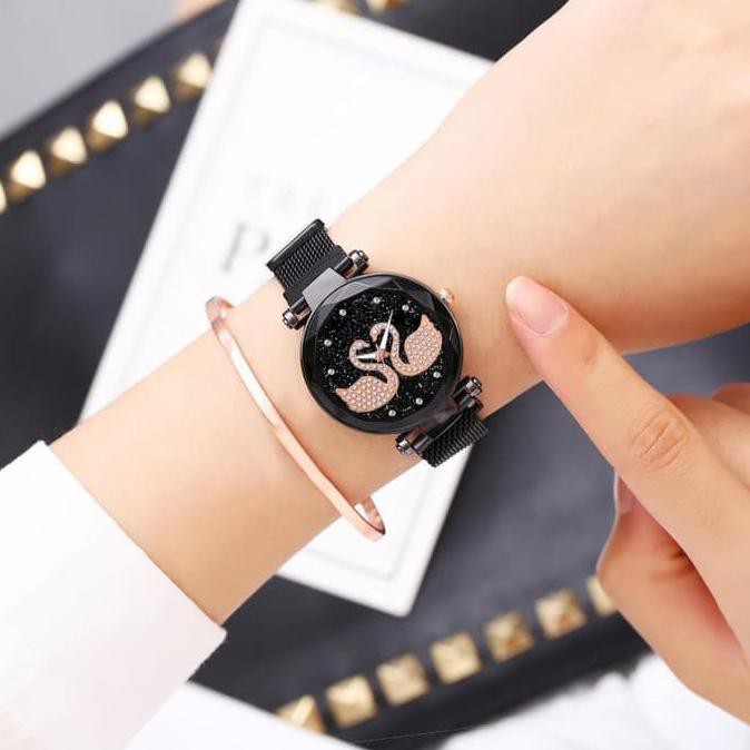 Jam tangan wanita MAGNET ANGSA DUA ( KEMBAR )