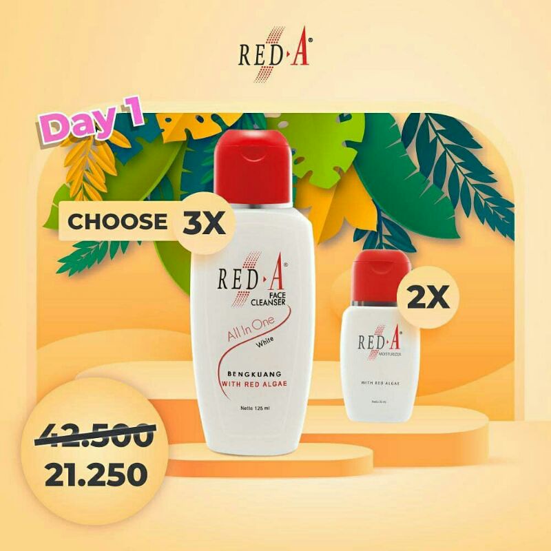 Paket Face Cleanser All In One Moisturizer Red-A