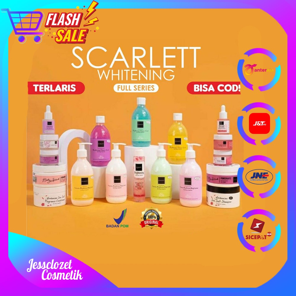 Scarlett Whitening Body Lotion Paket Lengkap Murah