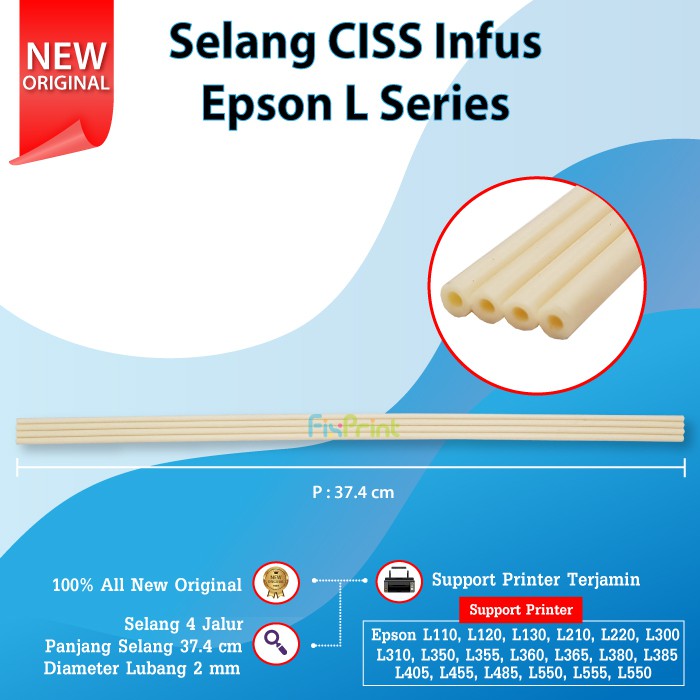 Selang CISS Infus Printer Epson L Series L110 L120 L210 L300 L350 L355