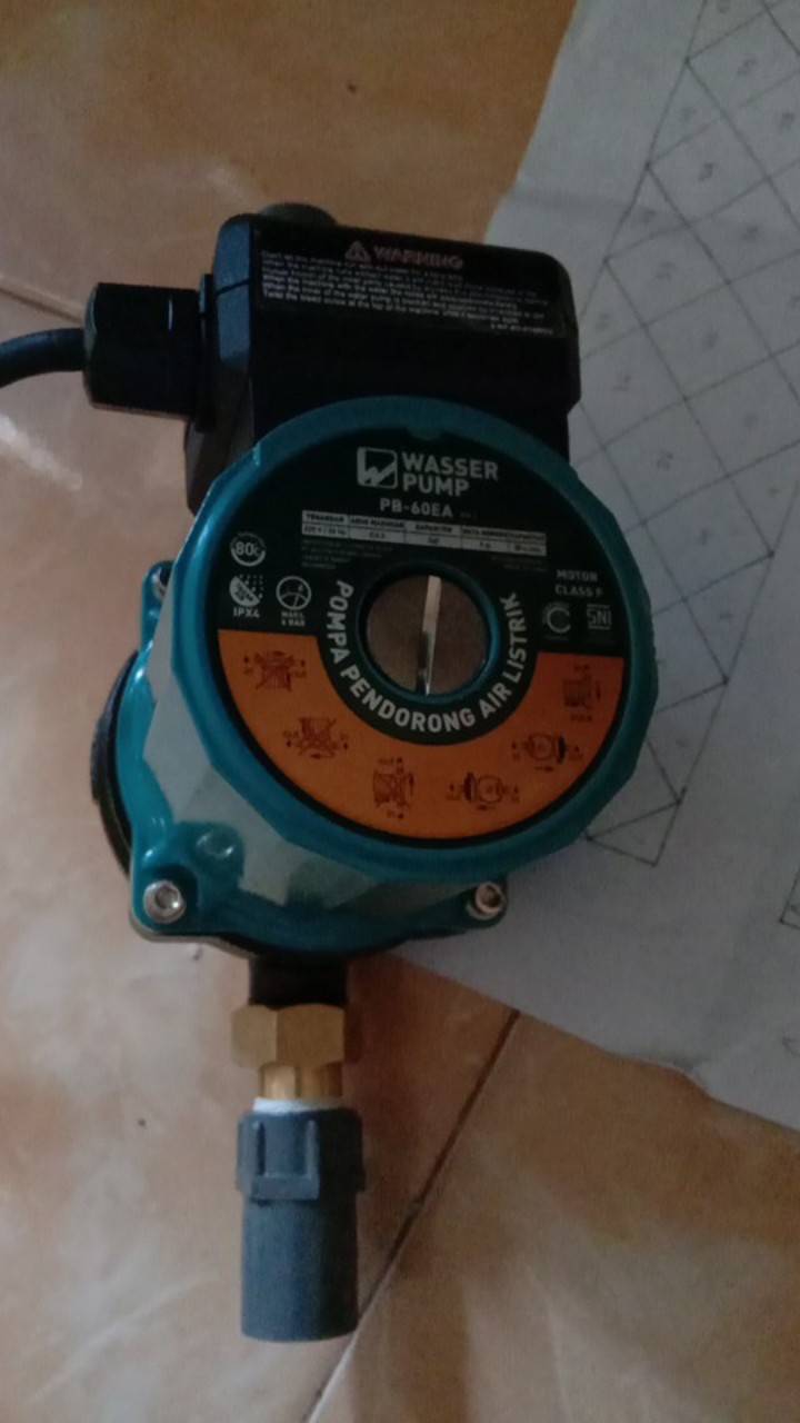 Mesin Pompa Air Pendorong Wasser Pb 60 Ea - Booster Pump Wasser Pb60ea Pompa Dorong Garansi Resmi