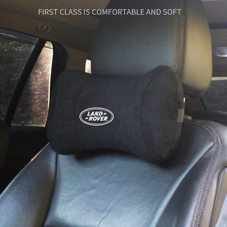 G-club Bantal Leher Bahan Kulit Rusa Memory Foam Untuk Headrest Mobil Land Rover