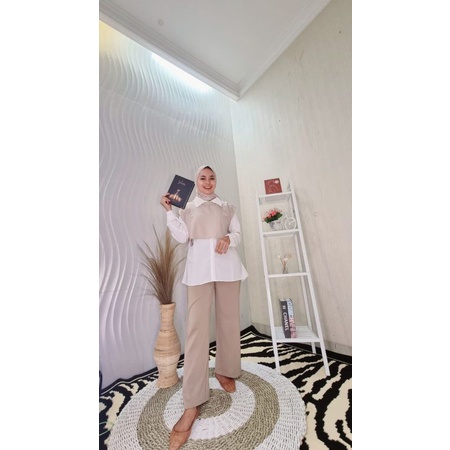 kemeja/atasan Adela rompi/kemeja ophelia