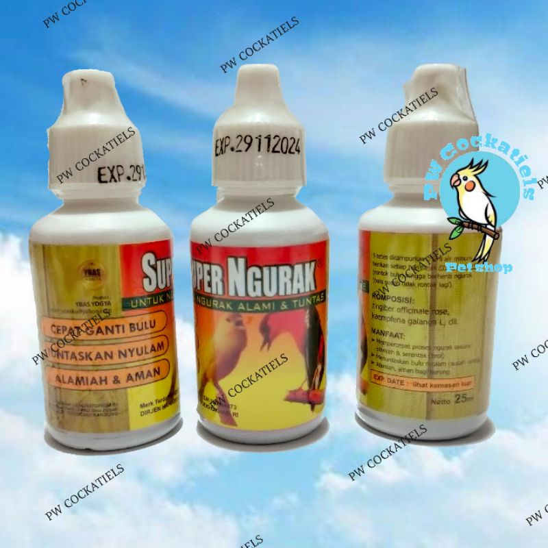 Super Ngurak Vitamin obat Burung Mabung Perontok Moulting Ganti Bulu