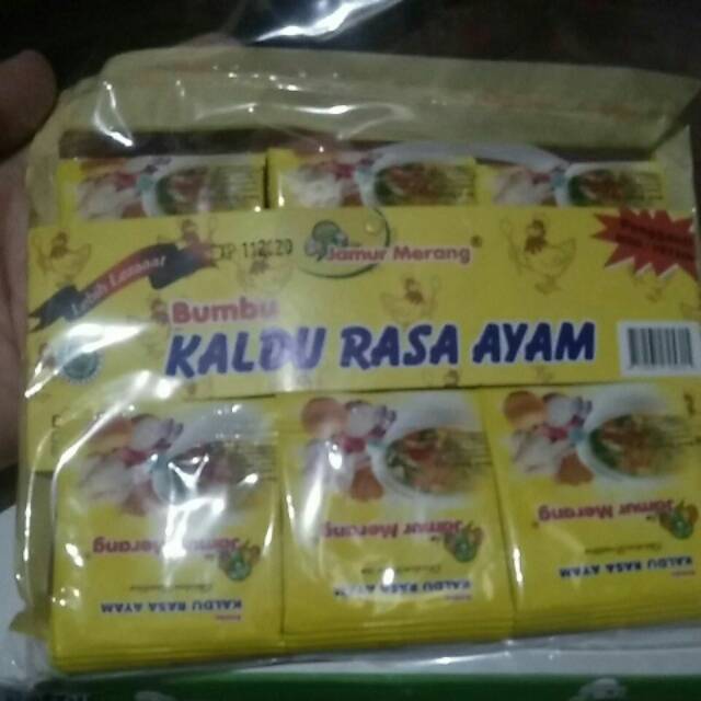 

Kaldu alami ektrak jamur merang rasa ayam