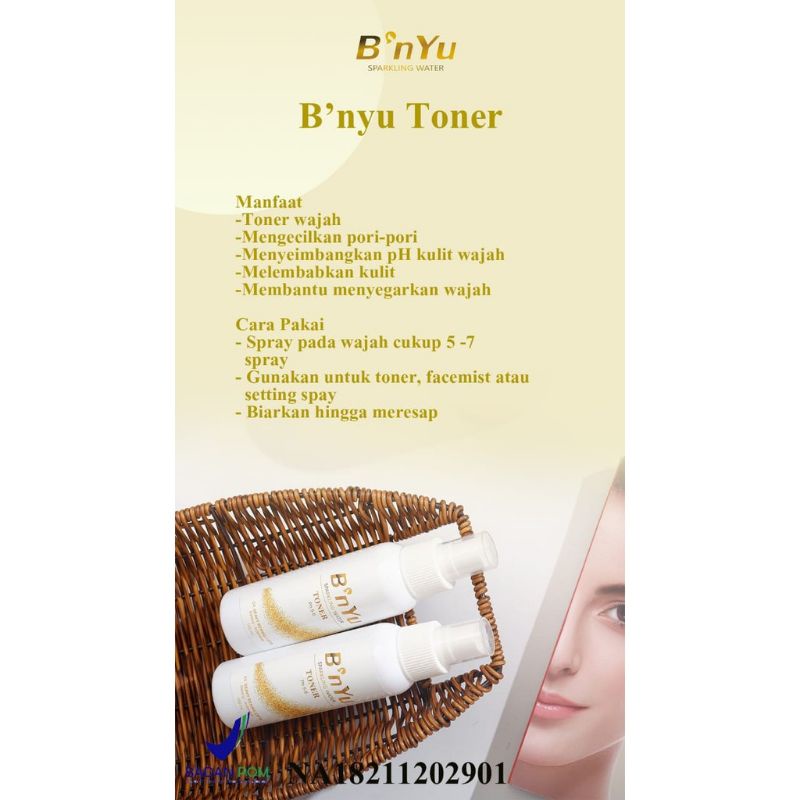 BNYU SPARKLING PUTIH TONER MOISTURIZER