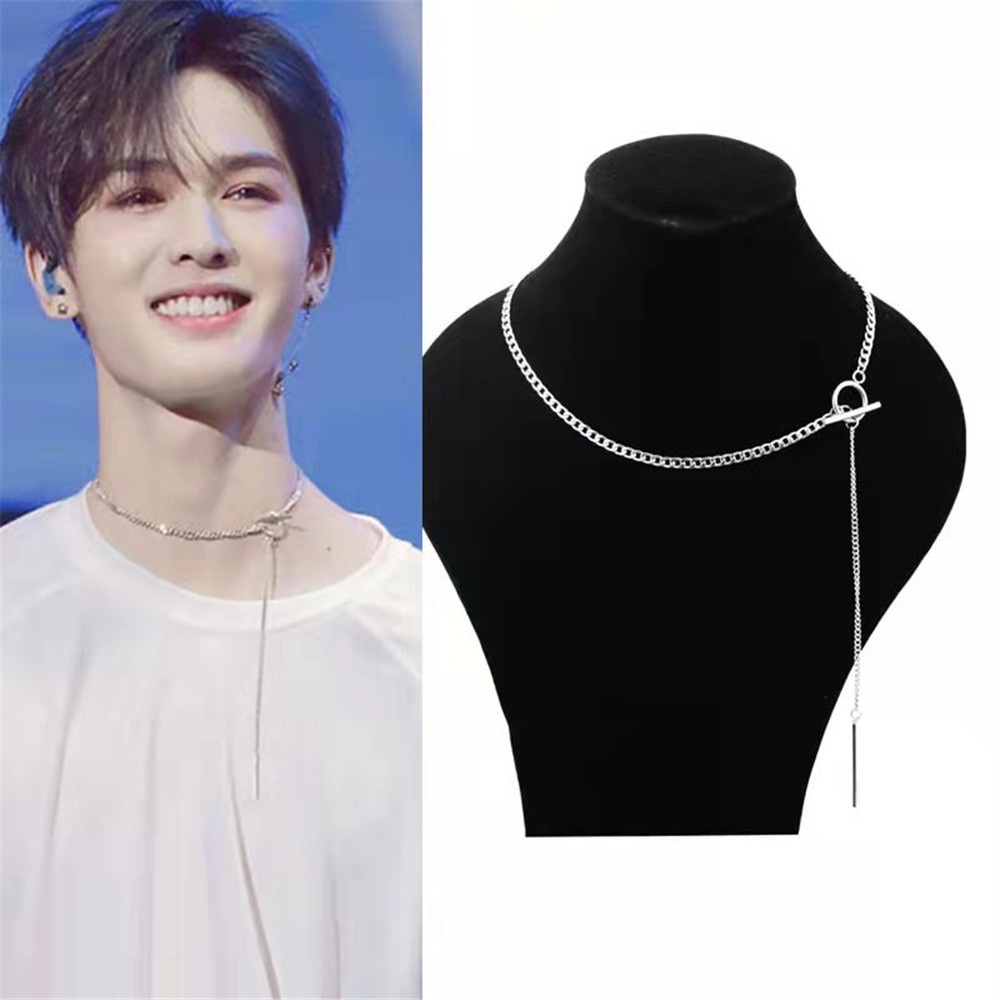 Kalung Kalung Rantai Pendek Titanium Stainless Steel untuk Pria dan Wanita