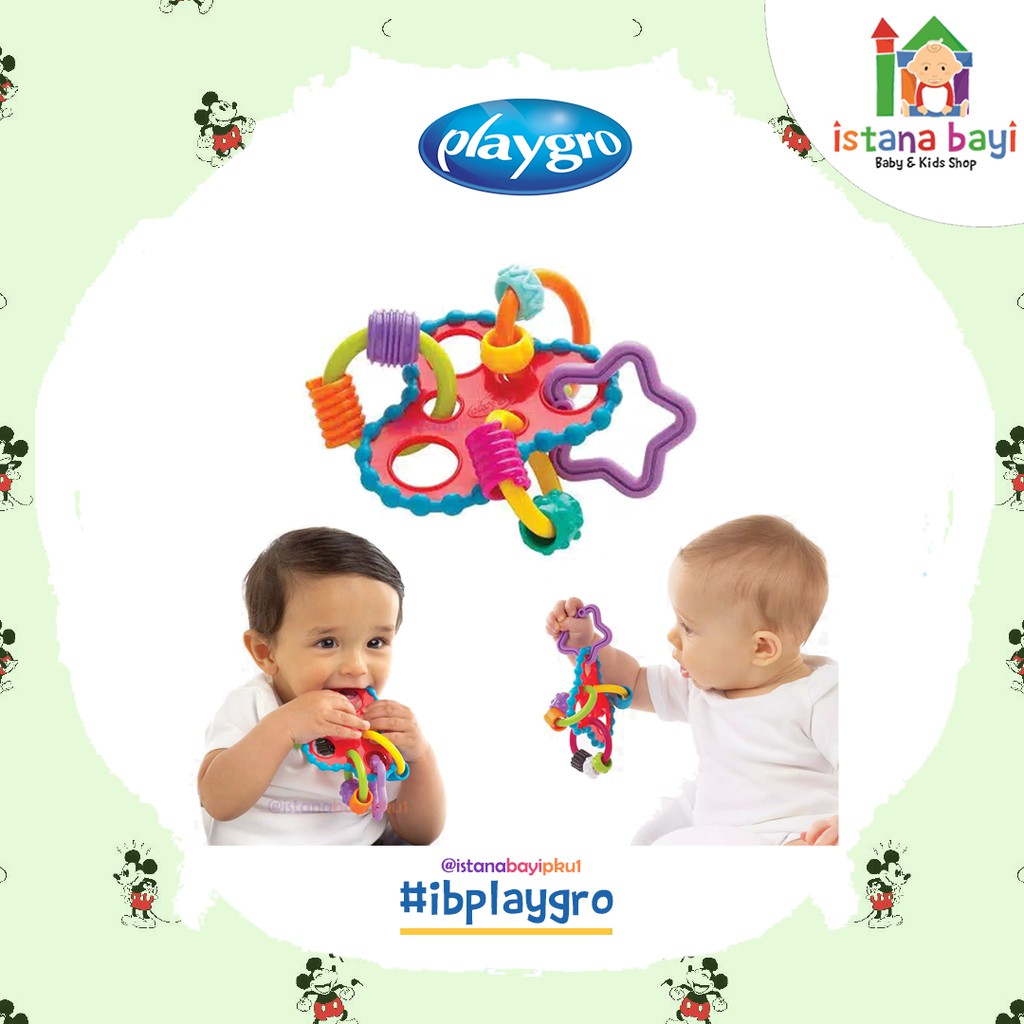 Playgro Round About Activity Rattle - Gigitan Bayi