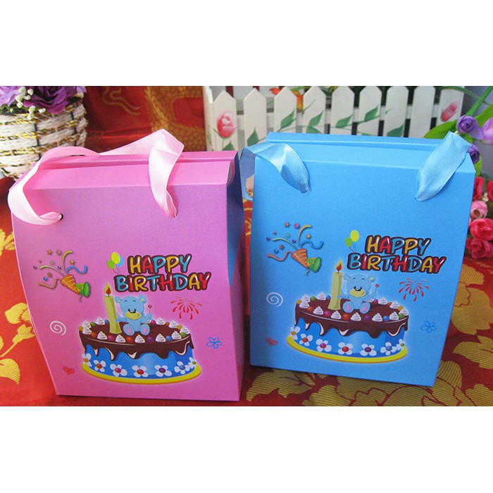 

box kado ulang tahun anak, kantong souvenir ulang tahun, box party