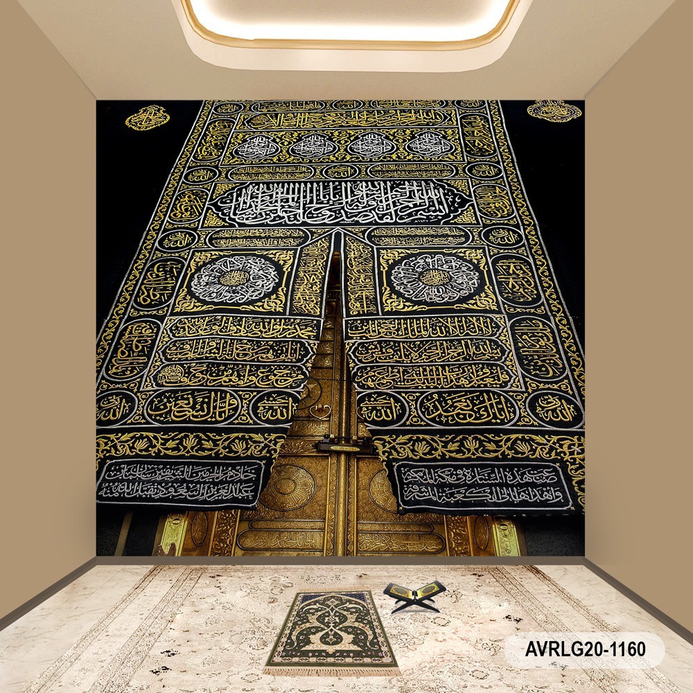 Wallpaper Pintu Kakbah, Wallpaper Kakbah 3d, Wallpaper Mekkah 3d, Wallpaper dinding 3d Murah- Wallpaper KIswah- Wallpaper Islam- Wallpaper Dinding- Wallpaper Murah