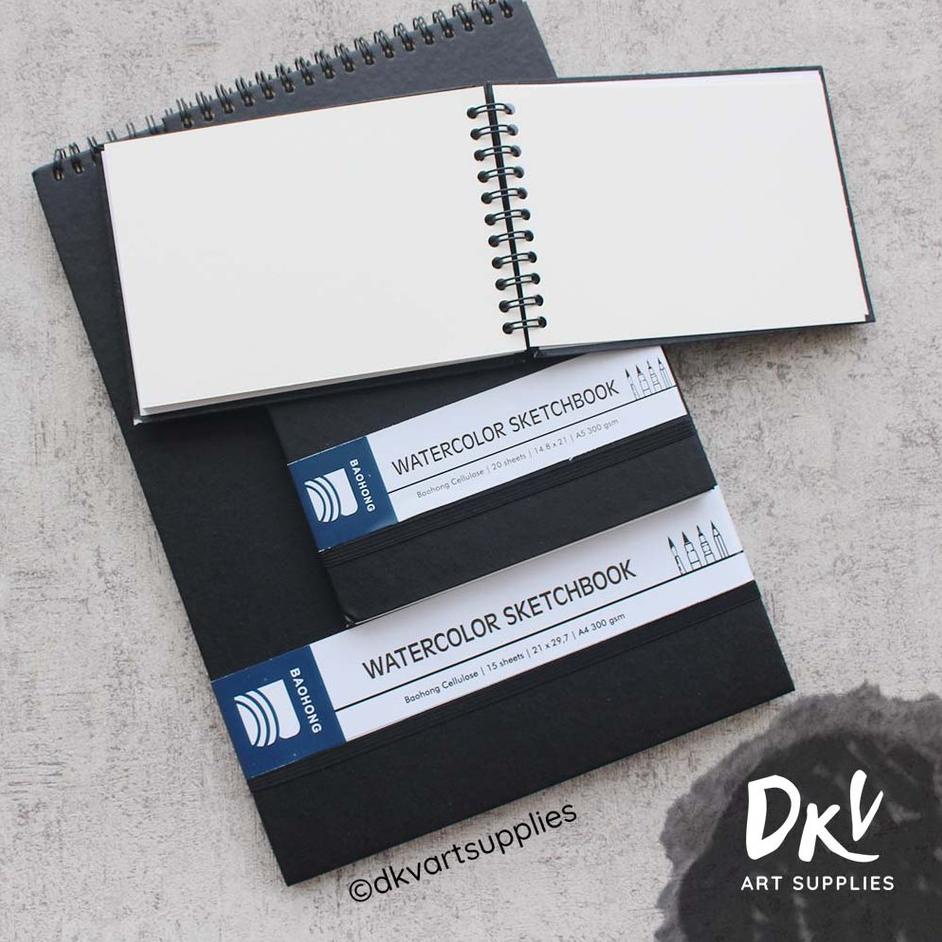 

VTQY Watercolor Sketchbook Baohong Cellulose 300gsm A6 / A5 / A4 dzxv63