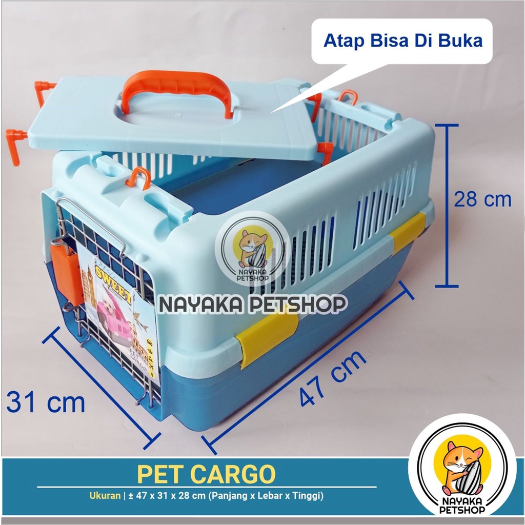 Pet Cargo Kucing Murah Pet Carrier Besar Travel Musang