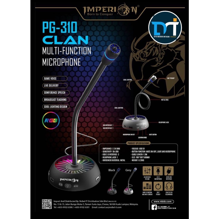 Imperion PG-310 Clan Multi Function Microphone Mic