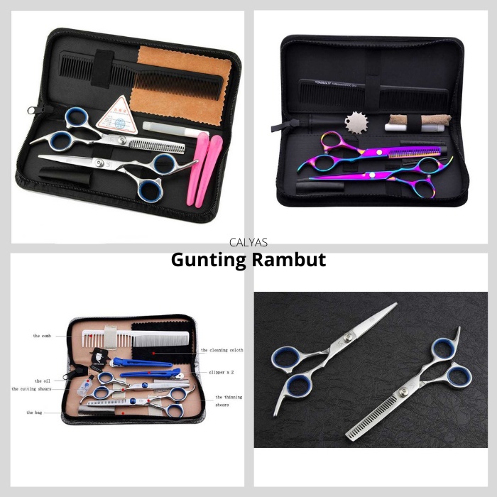 Gunting Rambut Salon Profesional Stainless Steel Scissors Set