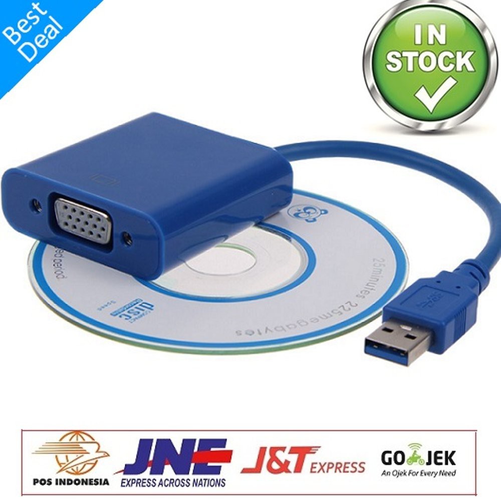 KABEL USB 3.0 To VGA Display Adapter USB 3.0 Cable Converter