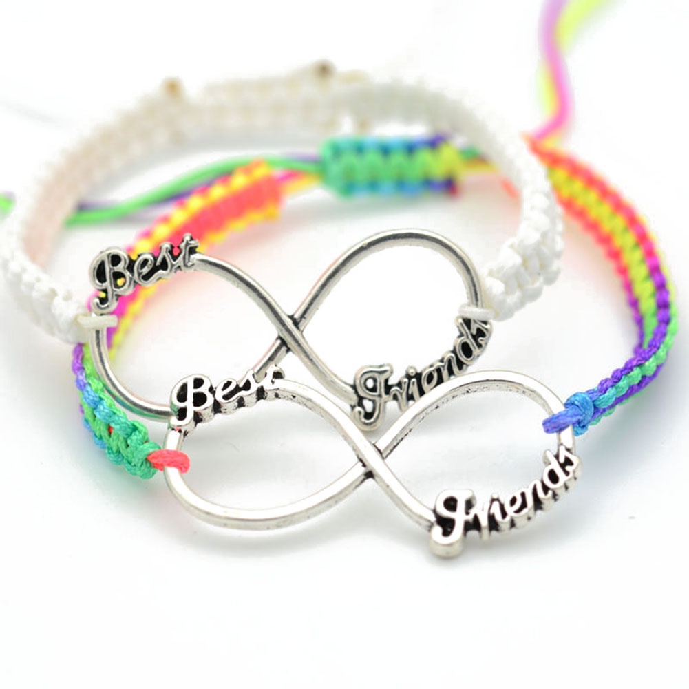 Hu Hu Hu Hu Hu Alat Bantu Pasang Kacamata♡ Handmade Gelang Tali Kepang Buatan Tangan Motif Print Tulisan Untuk Hadiah Persahabatan