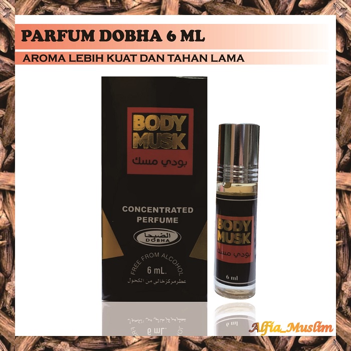 Parfum Musk Makkah Non Al kohol Dobha 6 ML Roll On