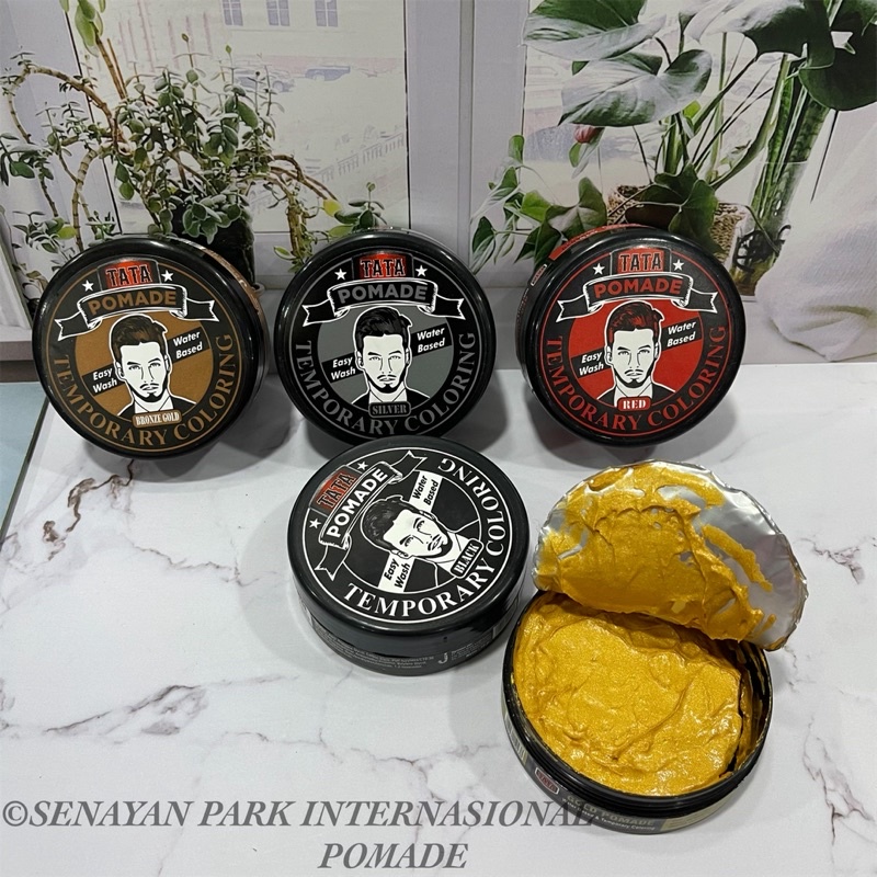 Tata Pomade temporary hair coloring easy wash/water based 75gr