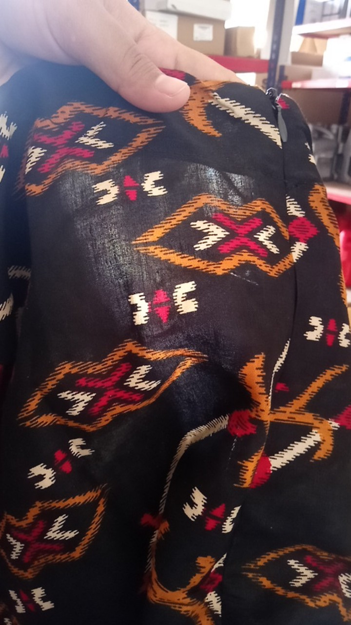 Tey-17 Batik Wanita Asj Sa Hrb026 Kenongo Kemeja Tosca Pendek