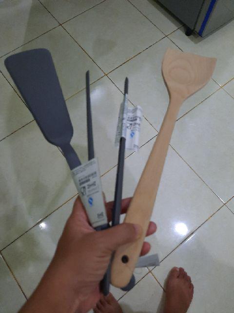 Spatula , Peralatan Masak Dari Kayu Beech 39 Cm, Peralatan Masak Ka513