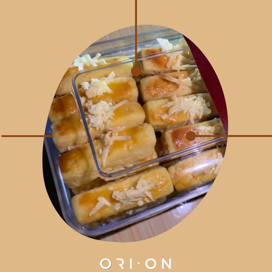 

ORION Kastengel stick keju renyah kue kering imlek gurih lebaran spesial premium natal cemilan tahun baru camilan