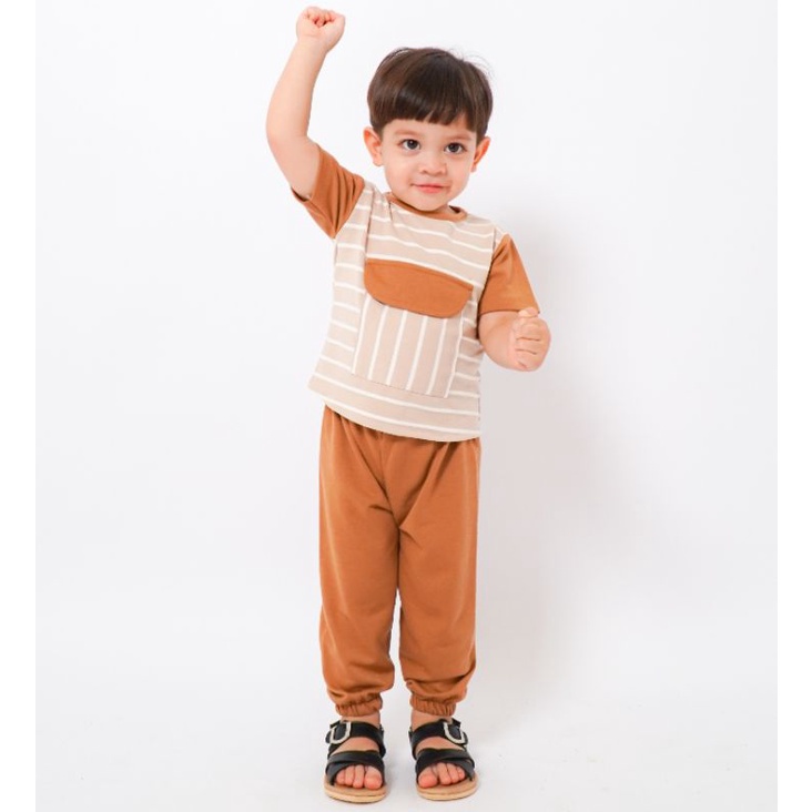 BIMA SET - Promo 10.10 Baju Anak Laki Laki Setelan Bayi Baby Kids Cewek Cowok Perempuan Terry Cotton Murah 1 2 3 4