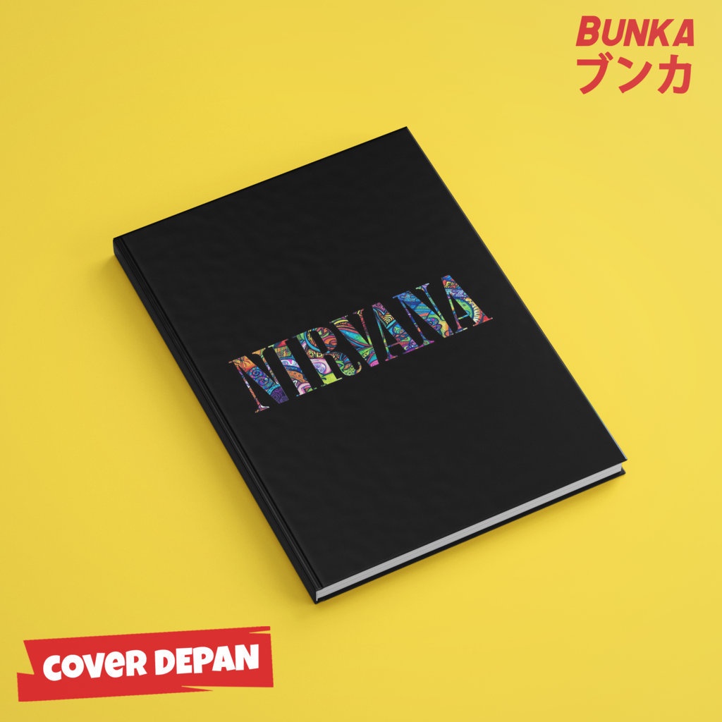 

Notebook Band Nirvana Icon 3 Cover Album Hardcover A5 Buku Tulis Catatan Notes Agenda Planner Jurnal