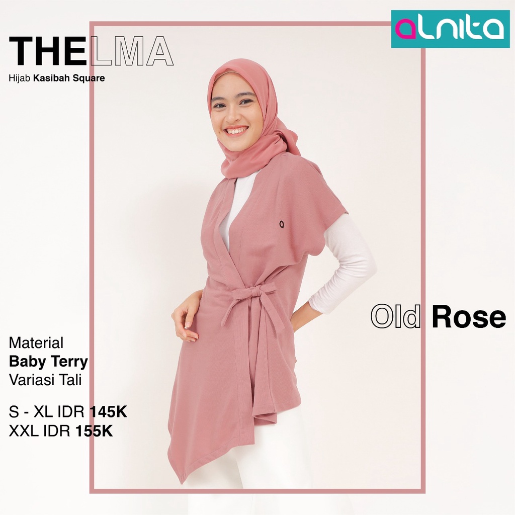 Thelma Outer Alnita Material Bahan Baby Terry OOTD Rompi Terbaru Masa Kini dan Terlaris