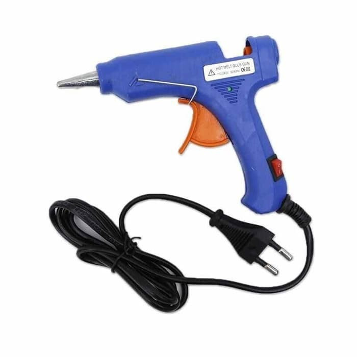 Alat Lem Tembak Glue Gun 20W + 10pcs Lem Bakar Cair/Lem Lilin