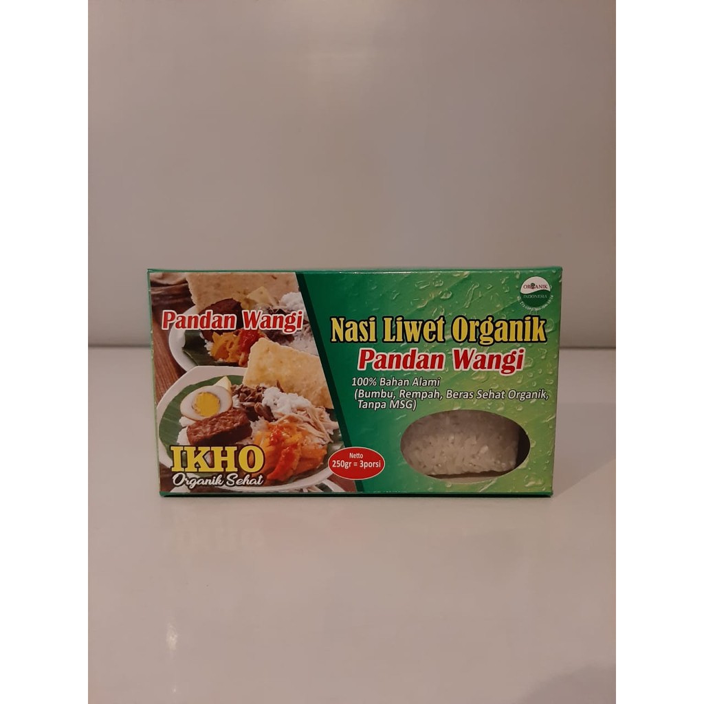Nasi Liwet dengan beras organik dalam kemasan 250gram