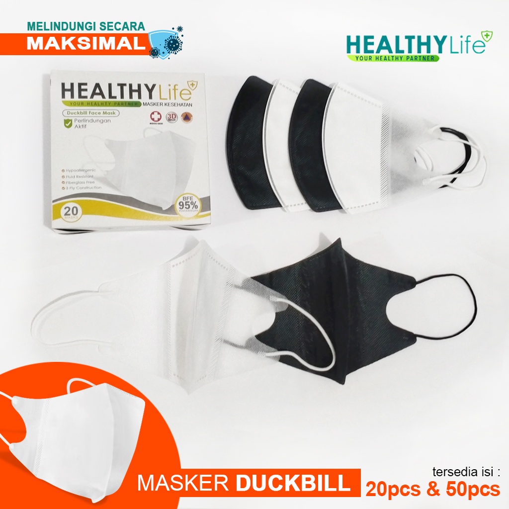 Healthylife Masker Duckbill 3D Masker 3D Masker KN95 3D Masker KN 95 Masker KN95 Duckbill