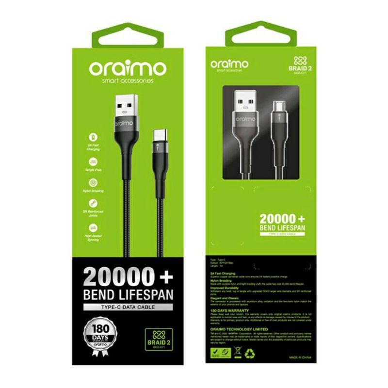 KABEL TYPE C ORAIMO OCD-C71 1M 2A