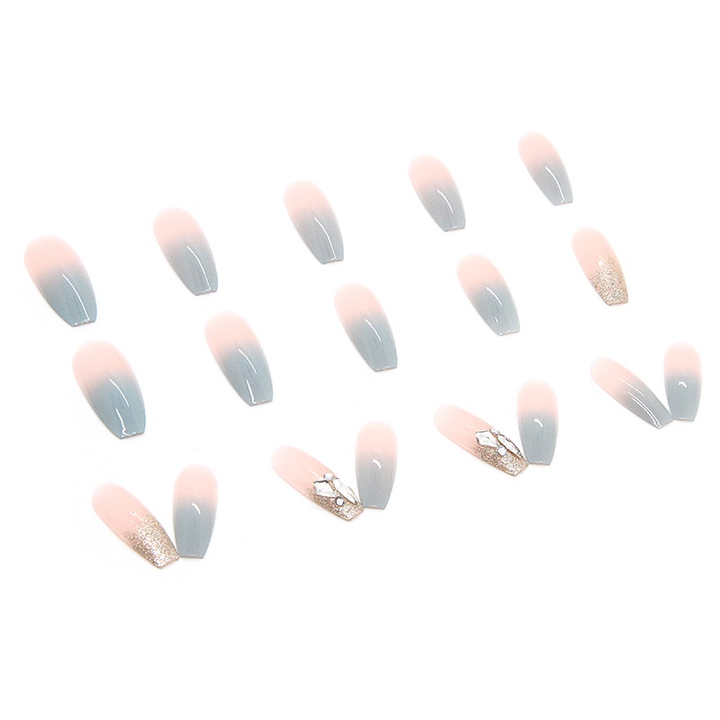 Z378 24pcs / Kotak Kuku Palsu Full Cover Untuk Dekorasi Nail Art