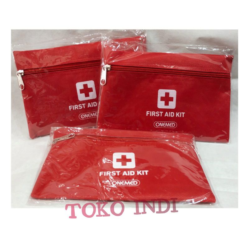 Dompet P3K+Isi/Dompet First Aid Kit Onemed+isi