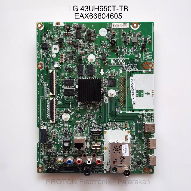 Mainboard LED Smart TV LG 43UH650T 49UH650T 65UH650T Matherboard EAX66804605 Mesin 43UH650V Mobo 49U