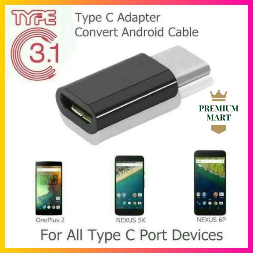 Converter Type C / Konverter Sambungan Type C Xiaomi / Samsung