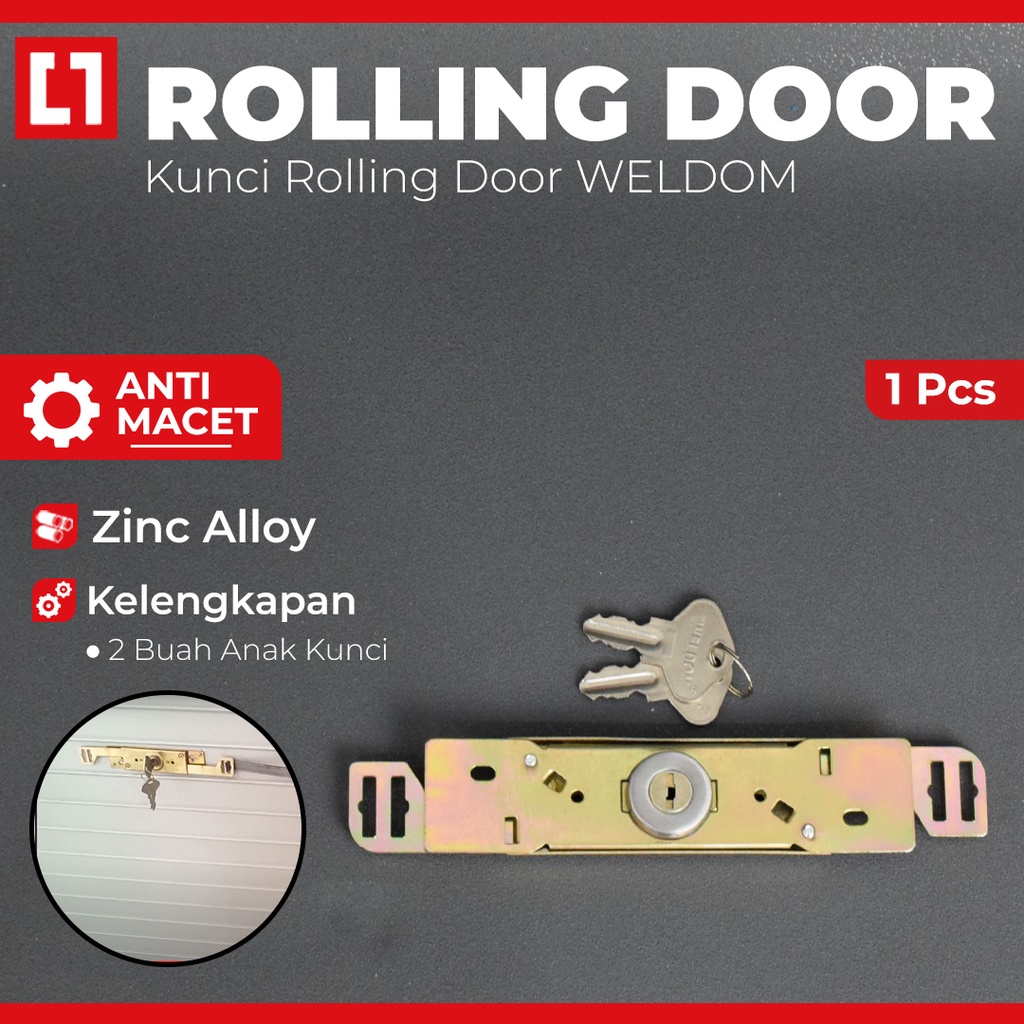 Kunci Rolling Door Pintu Besi Aluminium Kios - Weldom