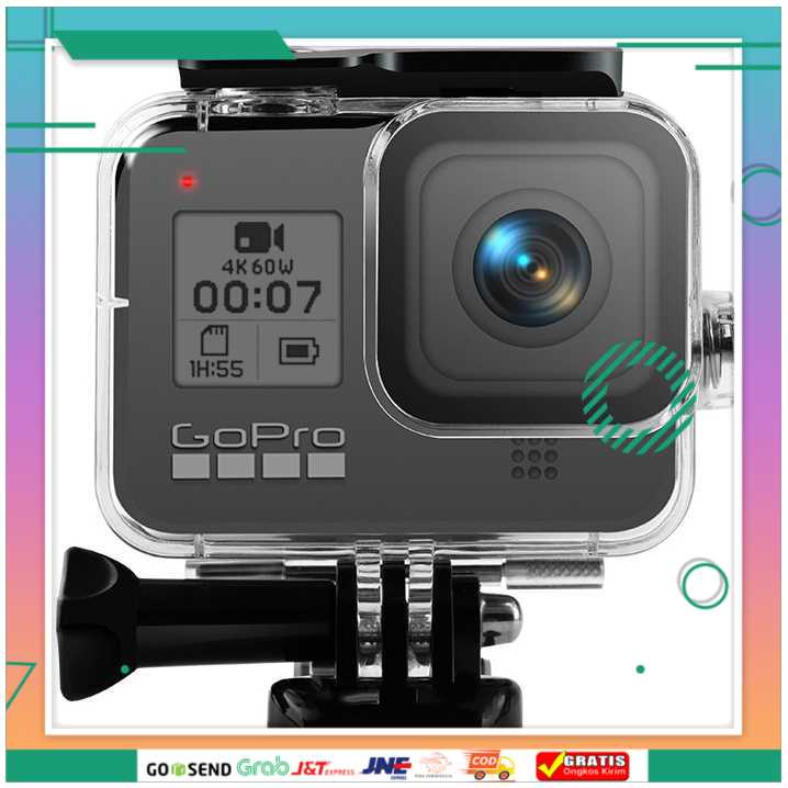 (BISA COD) FTIHSHPNEELU Underwater Waterproof Case 60m for GoPro Hero 8 - NEE-801