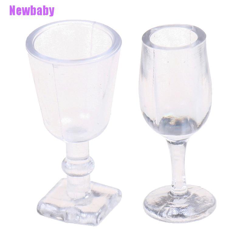 Newbaby 4pcs / set Mainan Miniatur Peralatan Makan Untuk Aksesoris Rumah Boneka 1: 12