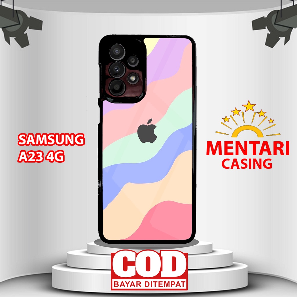 Case SAMSUNG A23 4G CASING SAMSUNG A23 4G [ APLRAINBOW ] Mentari casing case hp kondom hp case custo