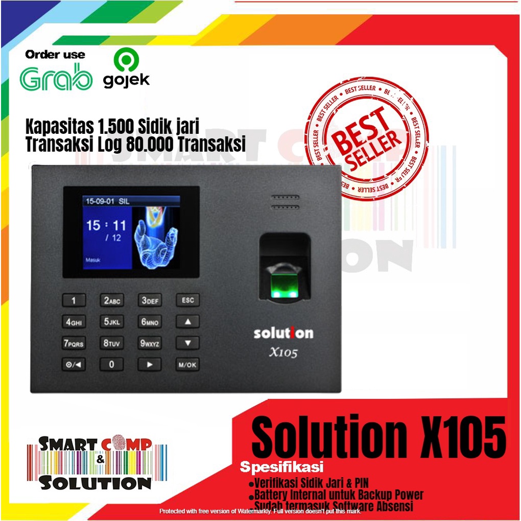 Fingerprint Solution X105 + baterai