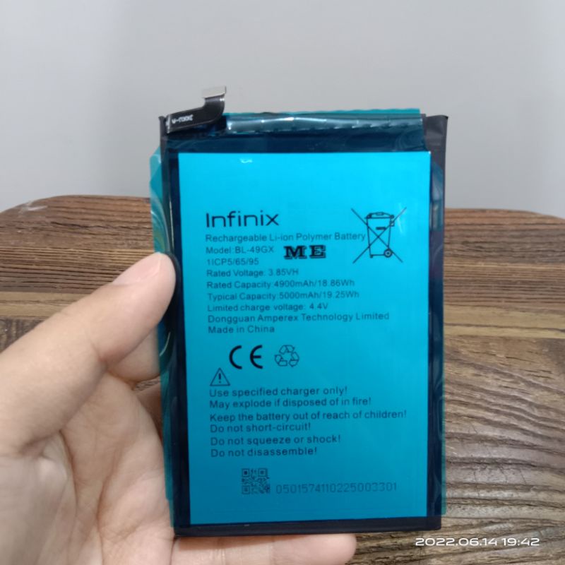 BATRE INFINIX HOT 7 / INFINIX SMART 5 X657 BL-49GX ORI 99%