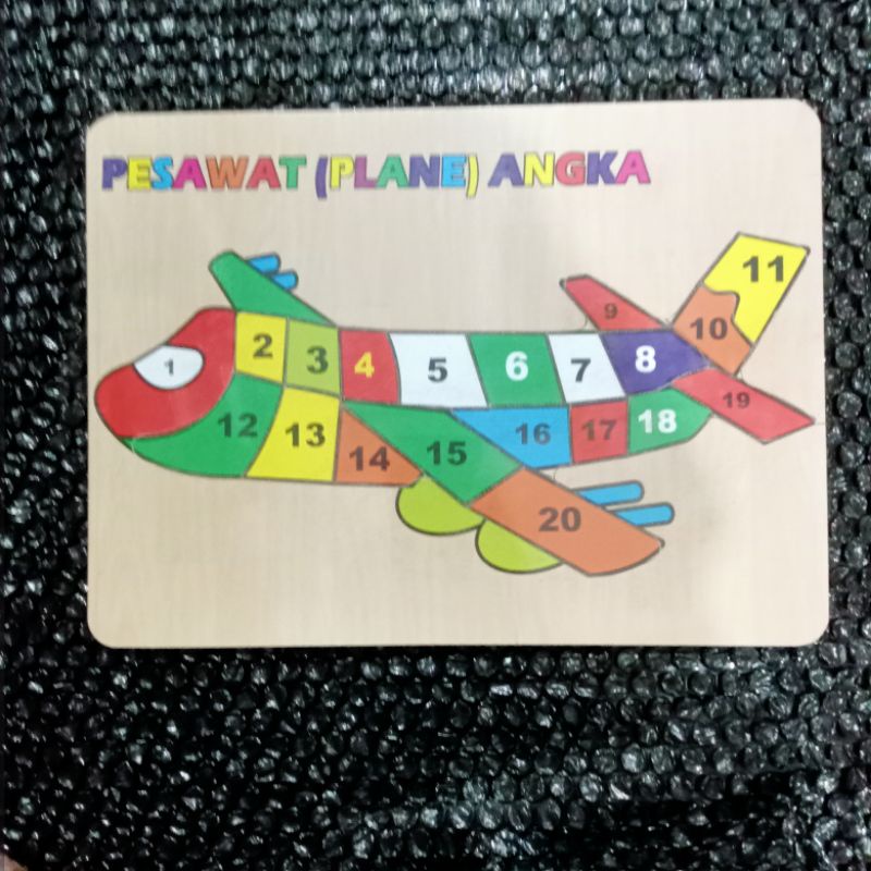 puzzle kayu / mainan anak edukasi bisa cod / puzzle angka / puzzle huruf Hijaiyah / puzzle binatang
